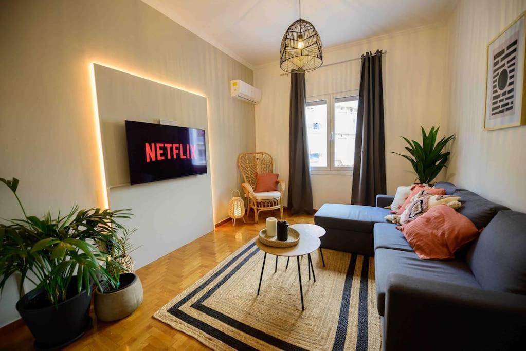 Boho Luxury 2 Bedroom Apartment, Acropolis Museum View Athens Luaran gambar