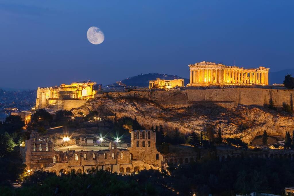 Boho Luxury 2 Bedroom Apartment, Acropolis Museum View Athens Luaran gambar