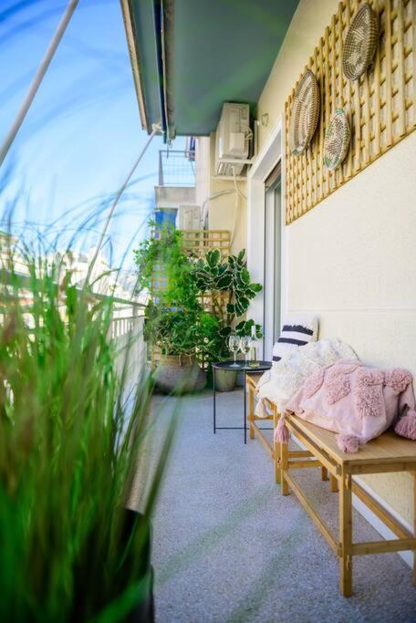 Boho Luxury 2 Bedroom Apartment, Acropolis Museum View Athens Luaran gambar